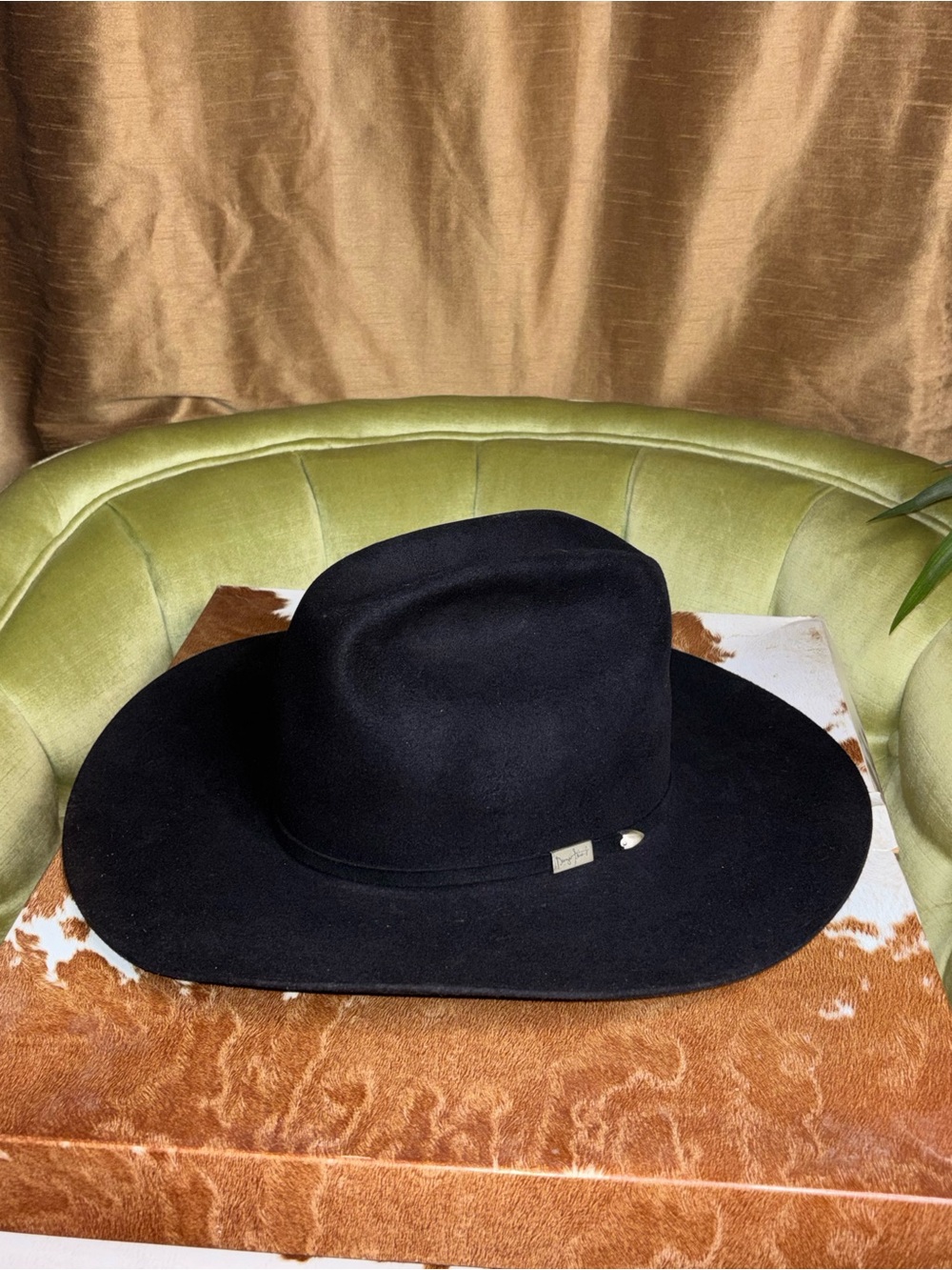 Resistol George Strait Black Cowboy Hat 7 Western 3X Beaver Felt